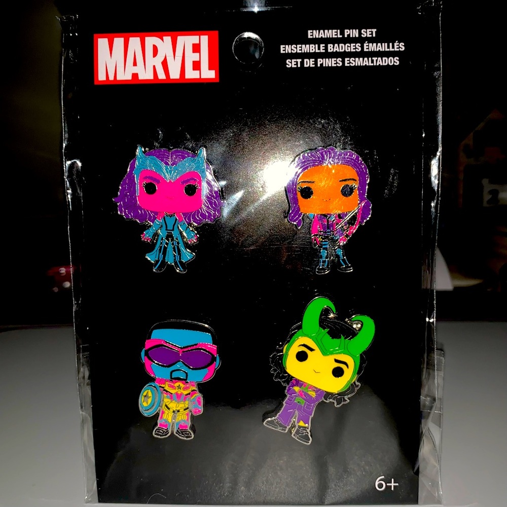 Marvel Funko Blacklight enamel pins 💜✨ 2 of 2